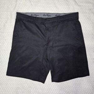 Black Men's Flat Front Shorts Size 38